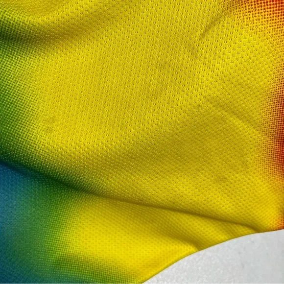 Vintage Hockey Iguanas Tie Dye Rainbow OT Sports Jersey Made In USA Size L